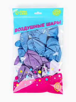 Воздушные шары латексные 12 Папа просто космос, набор 25 шт.