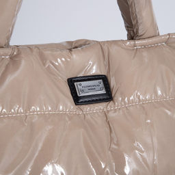 Сумка-тоут на молнии, наружный карман, длинный ремень, цвет бежевый - Simaland фото 4