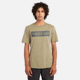 Футболка Timberland T-Shirt Brand Carrier Linear Graphic Regular оливковая  фото 5