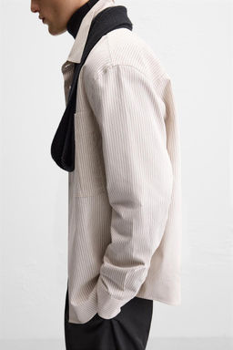 STRIPED SHIRT WITH POCKET - Zara фото 5