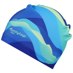 Шапочка для плавания взрослая ONLYTOP Swim, тканевая, обхват 54-60 см
