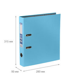 Expert Complete Регистратор PVC 50 мм 50 шт. Classic A4 арочный механ. (разб.) лён голубой 2518094