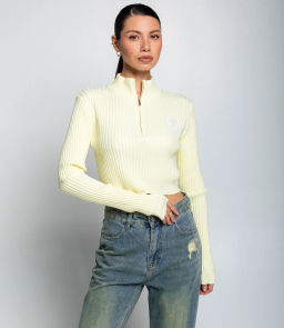 Джемпер #КТ1228, светло-жёлтый