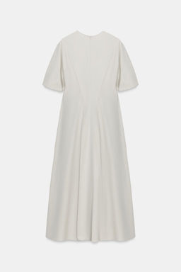 VESTIDO POPEL?N PLIEGUES ZW COLLECTION / Gris claro - Zara фото 11