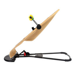 Шезлонг детский, кресло - качалка с игрушками для новорождённых Крошка Я, цвет бежевый  фото 3