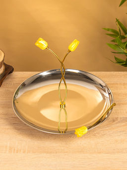 Подставка для закусок, 34×34×28 см, нержавеющая сталь