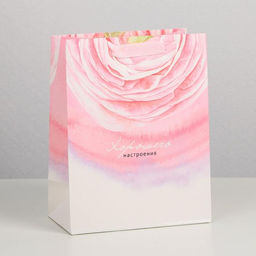 Пакет подарочный ламинированный, упаковка, «Хорошего настроения», MS 18 х 23 х 8 см