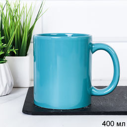 Кружка 400 мл SC-2 Бирюзовый 6 /уп 48/ ПРОМО АКЦИЯ