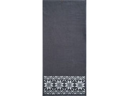 Полотенце махровое 6с102.411ж1 Расписные(графит5) 67х150см