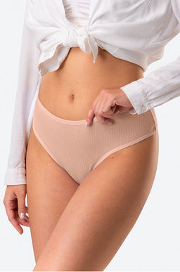 Женские трусы-стринги в рубчик 5 шт. Nicoletta  фото 11