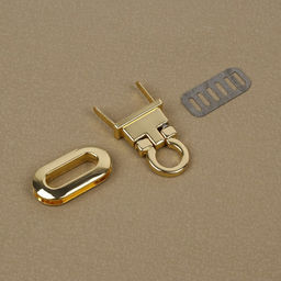 Цена за 2 шт. Застёжка для сумки, 3 1,5 см, цвет золотой - Арт узор фото 3