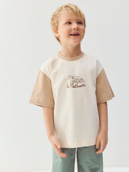 Футболка оверсайз Дом на колесах с принтом