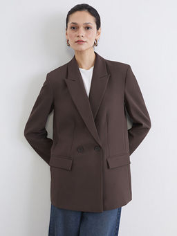 Kruvaze Yaka Kad?n Blazer Ceket