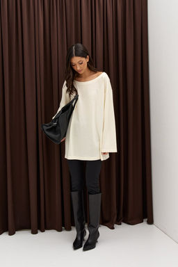 Джемпер Annette А998 из трикотажа молочный