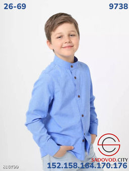 Школьная льняная рубашка для мальчика - Bruno фото 3