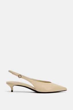 SLINGBACK KITTEN HEEL SHOES - Zara фото 10