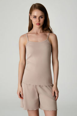 Арт.9177/4 Пижама с шортами 44-50 (4 шт) Цвет:бежевый