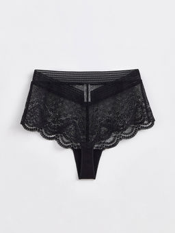 CONTE Трусы бразилиана BLACK SECRET LBR 1304 black - Conte elegant фото 4