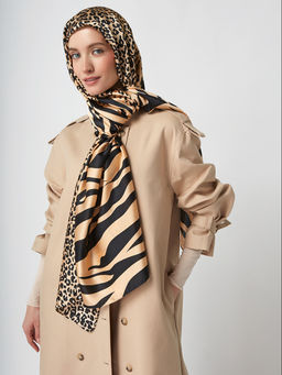 Большой, мягкий, тонкий и очень нежный двусторонний палантин с рисунком Tantino