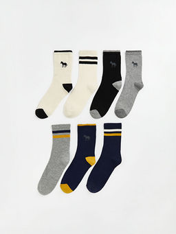 Desenli Erkek ?ocuk Soket ?orap 7li