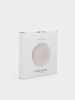 Тарелка закусочная, 20 см, фарфор P, белая, Волнистый край, White ocean - Anna lafarg фото 7