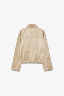 FAUX SUEDE JACKET - Zara фото 6