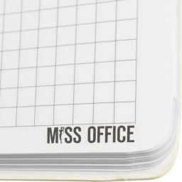 Тетрадь общая А5 Attache Miss Office 128л клетка гребень голубой с серебром