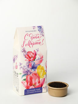 Чай подарочный С днём 8 Марта, с лесными ягодами, 100 г - Фабрика счастья фото 2