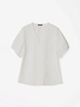 Блузка однотонная - Emka фото 5