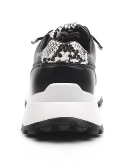 03-A847-10 BLACK Кроссовки женские (натуральная кожа)