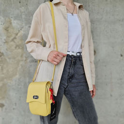 Женская кожаная сумка через плечо Sergio Valentini SV-0115-11 фото 2