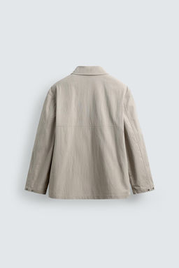 CAZADORA REGULAR FIT BOLSILLOS / Beige - Zara фото 8