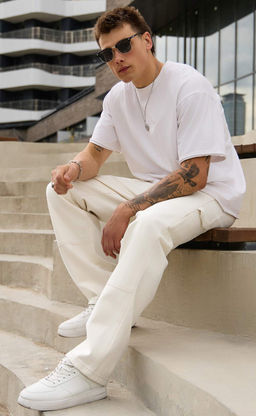 Джинсы муж. F611-0125 milk - Fine joyce фото 11