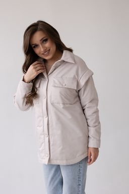 Куртка женская демисезонная 23983 (бежевый) - Kankan фото 3