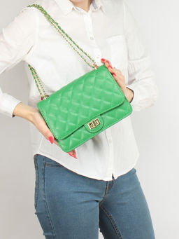 Сумка женская искусственная кожа Ch&K-1089, 1отд, плечевой ремень, зеленый SALE 255058 - Adelia фото 10