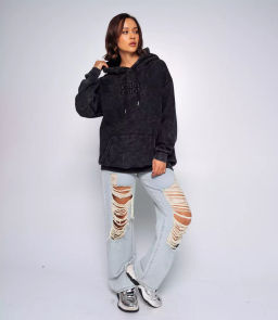 Худи #КТ5216, тёмно-серый