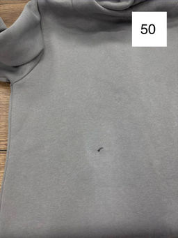 Толстовка женская футер начес 3-х нитка "РОКСАНА" СЕРЫЙ С ДЕФЕКТОМ