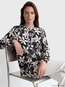 Hakim Yaka Desenli Kad?n G?mlek Tunik