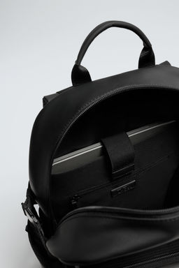 RUBBERISED MULTI-POCKET BACKPACK - Zara фото 4