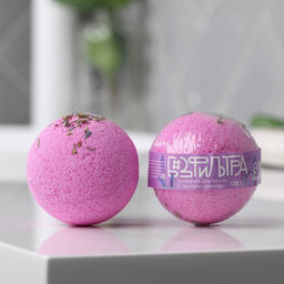 Бомбочка для ванны с цветами лаванды BEAUTY FOX Без фильтров, 130 г