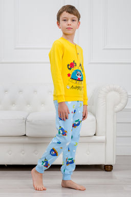 Пижама детская из интерлока Улыбка енот в нло - Амадэль фото 7