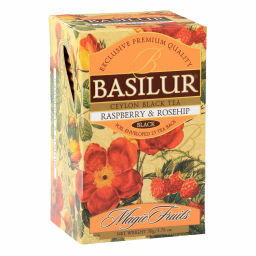 Коллекция Волшебные фрукты / МАЛИНА и ШИПОВНИК (70181 ) Саше, черн. 25 пак/ (BASILUR)