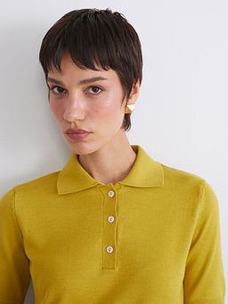 Polo Yaka Kad?n Triko Kazak