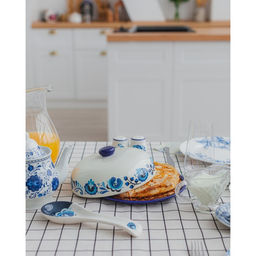 Блинница Доляна Свиристель, d=23 см, цвет белый фото 8