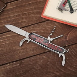 Подарочный набор Настоящий мужик: нож мультитул, стопки 2 шт. ? 30 мл - Сима-ленд фото 2