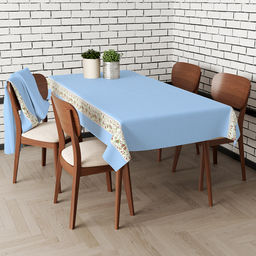 "Английский сад" Скатерть 180х145см, длина стола до 140см, на 6 персон, хлопок "Премиум" 186г/м2, "Домашняя мода" (Россия)