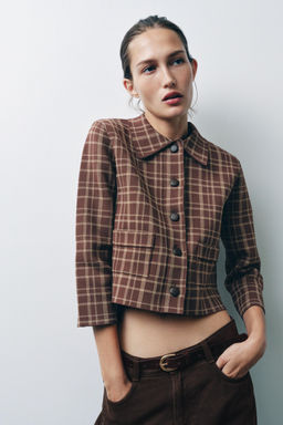 CHECK CARDIGAN - Zara фото 2