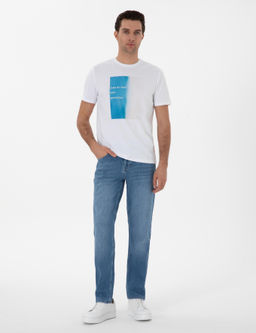 Mavi Rahat Kesim Jean Pantolon