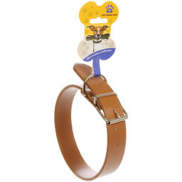 Цена за 3 шт. Ошейник для собак из искусственной кожи "Стильный БРО", цвет коричневый, 3*62см (бирка)