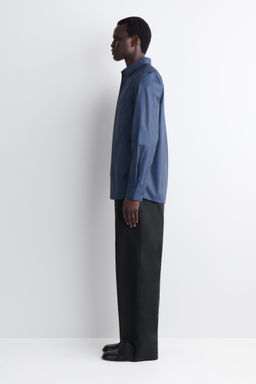 CAMISA SLIM FIT POPELINA DE ALGOD?N CON BOLSILLO - H&m фото 7